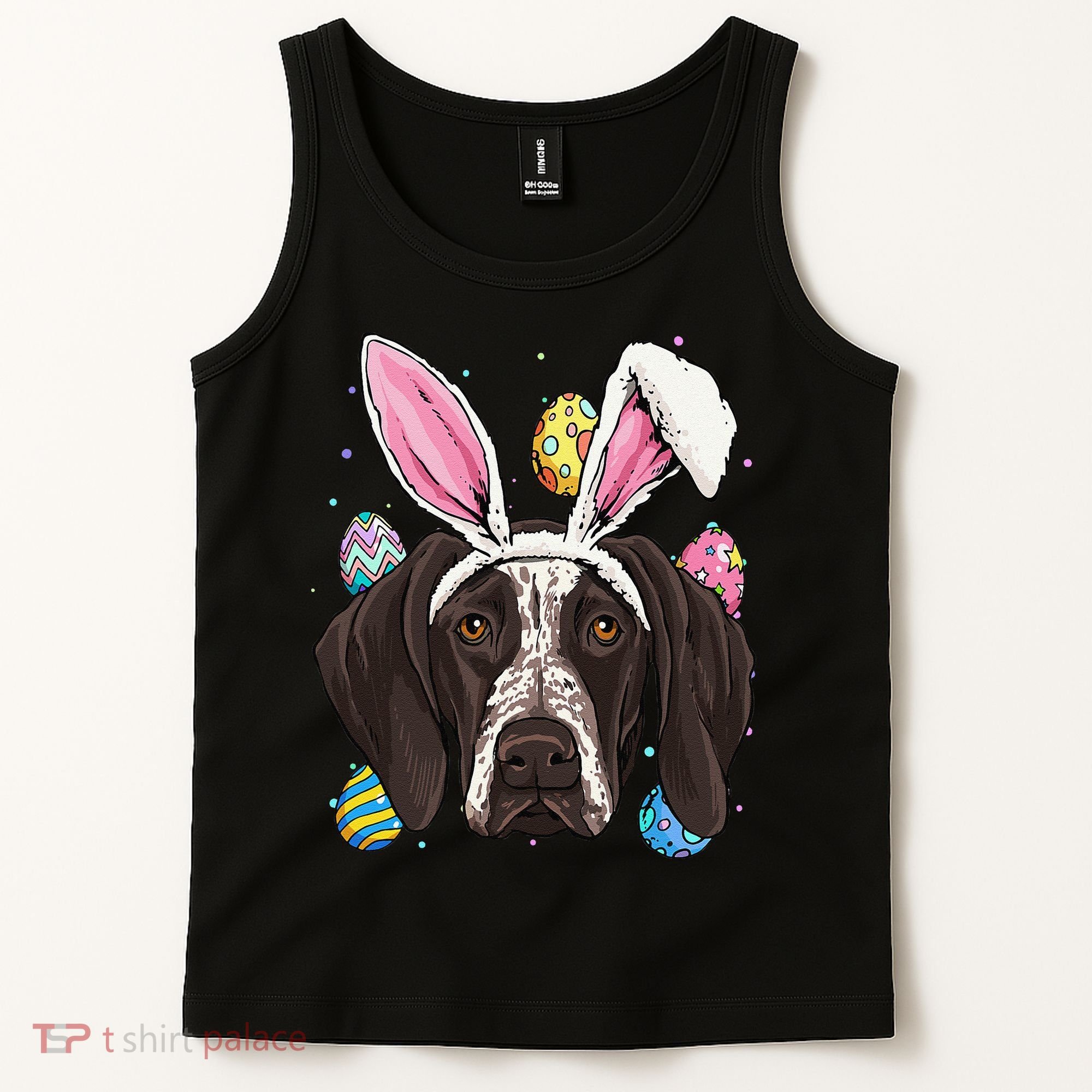 Easter Bunny German Shorthaired Pointer GSP Puppy Dog Lover Tank Top