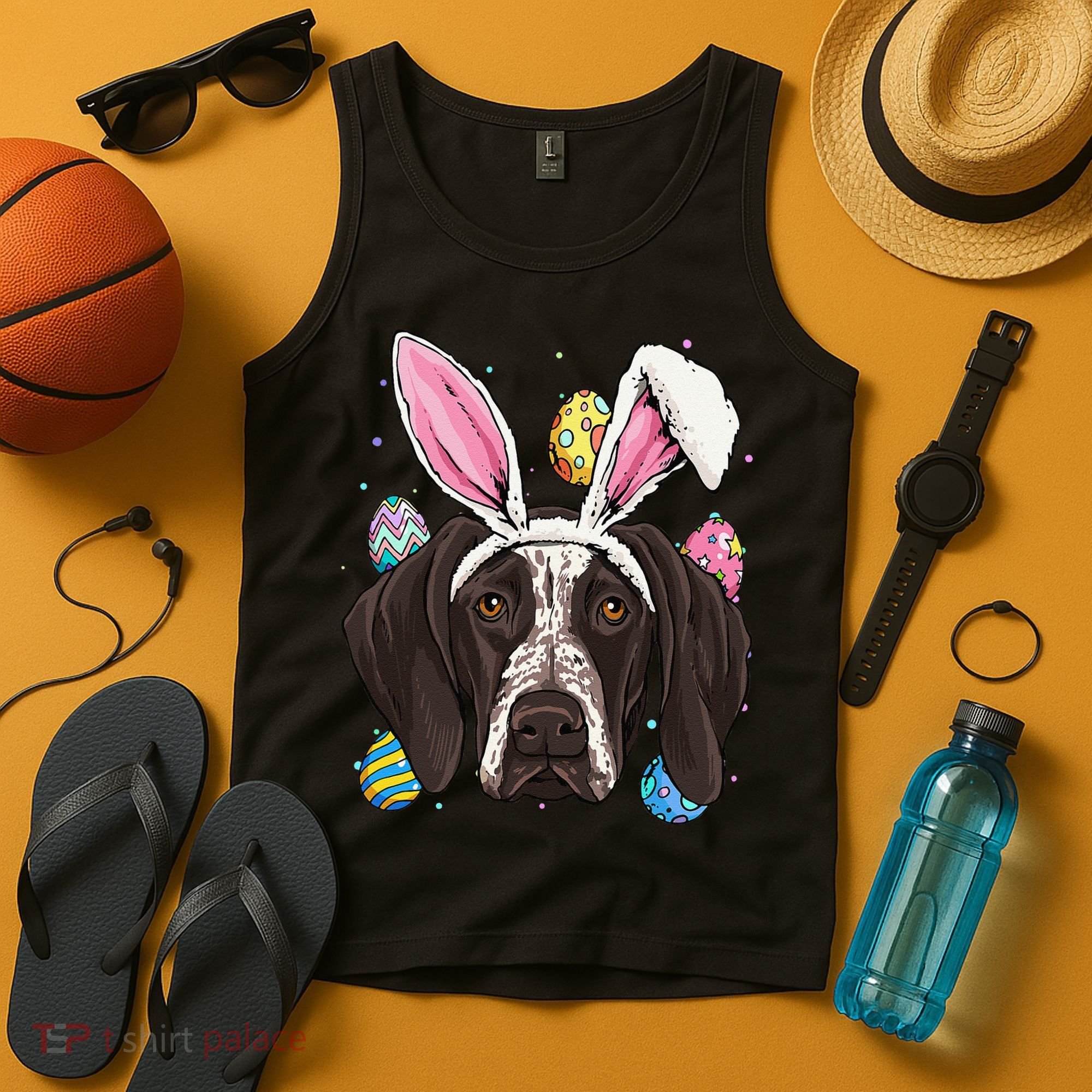 Easter Bunny German Shorthaired Pointer GSP Puppy Dog Lover Tank Top