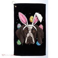 Easter Bunny German Shorthaired Pointer GSP Puppy Dog Lover Golf Towel thumb 0