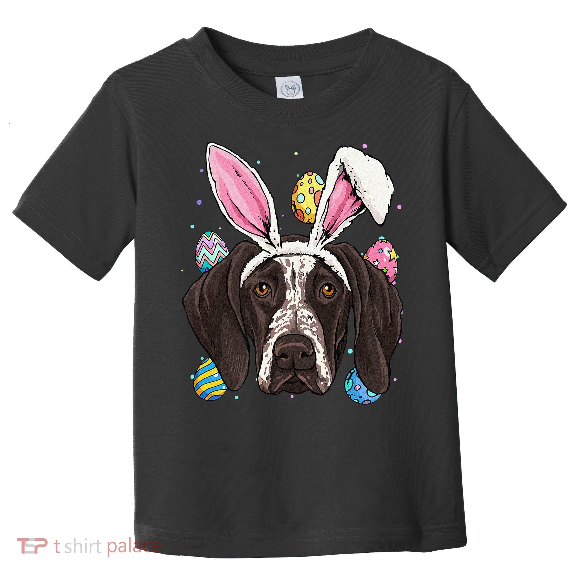 Easter Bunny German Shorthaired Pointer GSP Puppy Dog Lover Toddler T-Shirt