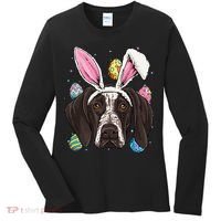 Easter Bunny German Shorthaired Pointer GSP Puppy Dog Lover Women's Long Sleeve Shirt thumb 0