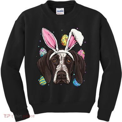 Easter Bunny German Shorthaired Pointer GSP Puppy Dog Lover Kids Sweatshirt