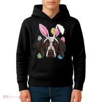 Easter Bunny German Shorthaired Pointer GSP Puppy Dog Lover Kids Hoodie thumb 4