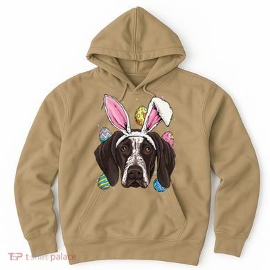 Easter Bunny German Shorthaired Pointer GSP Puppy Dog Lover Hoodie