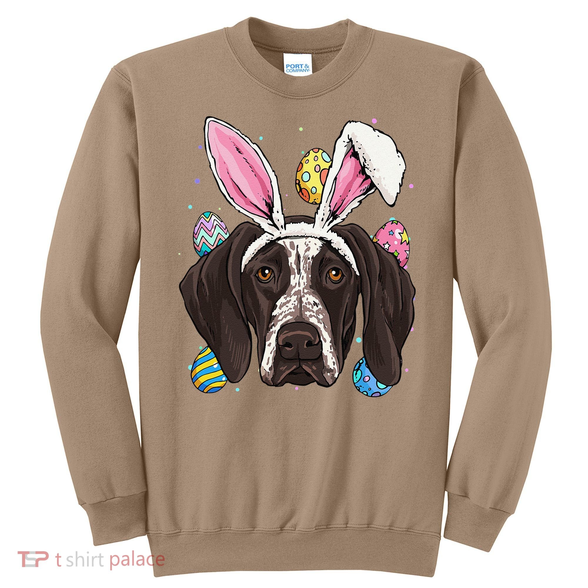Easter Bunny German Shorthaired Pointer GSP Puppy Dog Lover Sweatshirt
