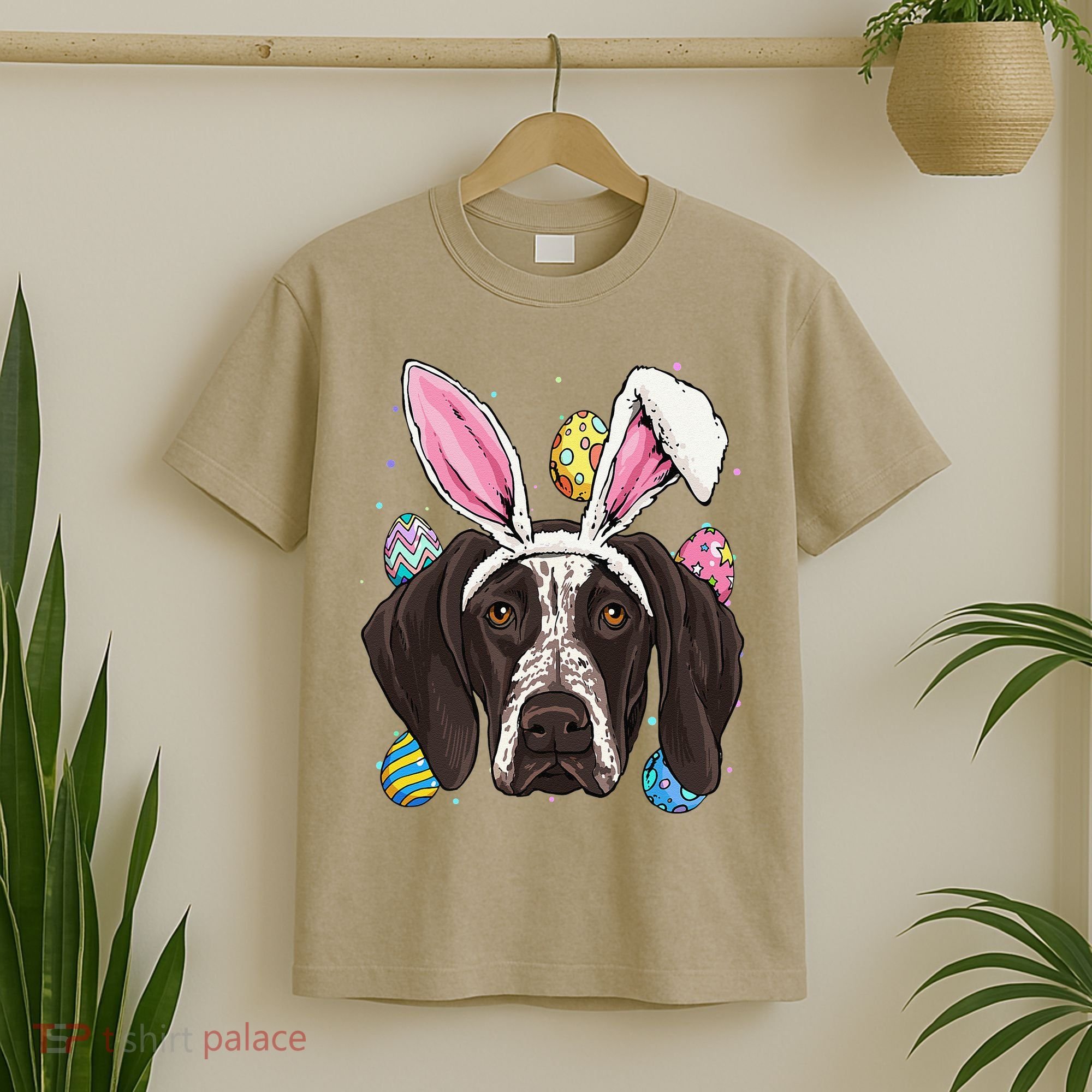 Easter Bunny German Shorthaired Pointer GSP Puppy Dog Lover T-Shirt