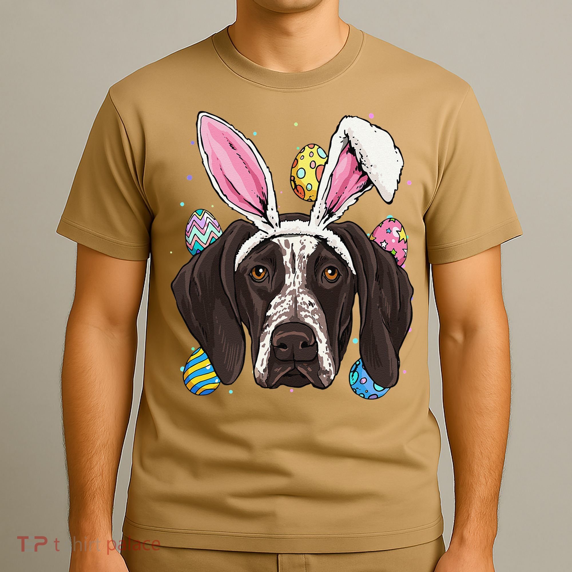 Easter Bunny German Shorthaired Pointer GSP Puppy Dog Lover T-Shirt