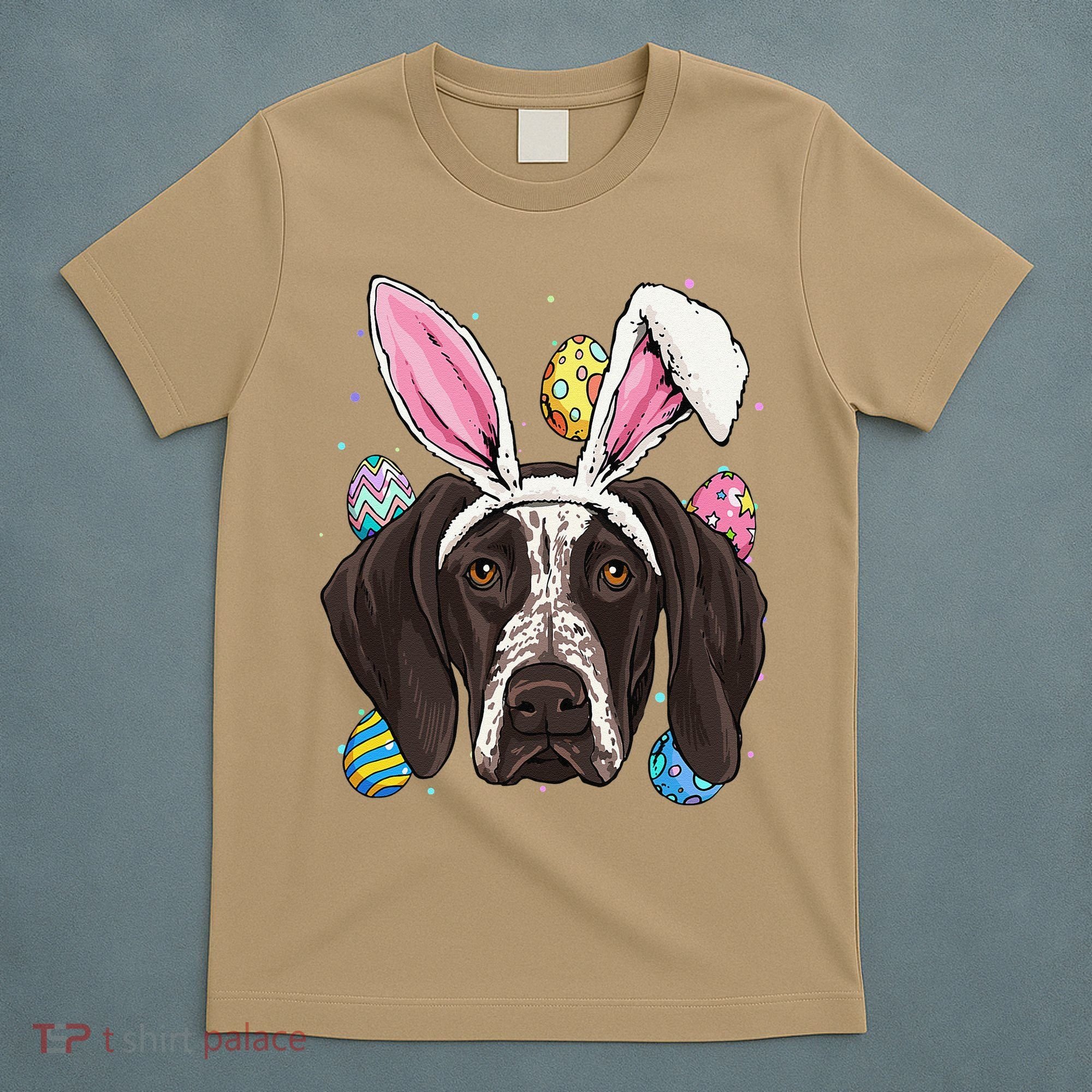Easter Bunny German Shorthaired Pointer GSP Puppy Dog Lover T-Shirt