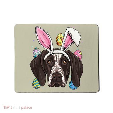 Easter Bunny German Shorthaired Pointer GSP Puppy Dog Lover Mousepad