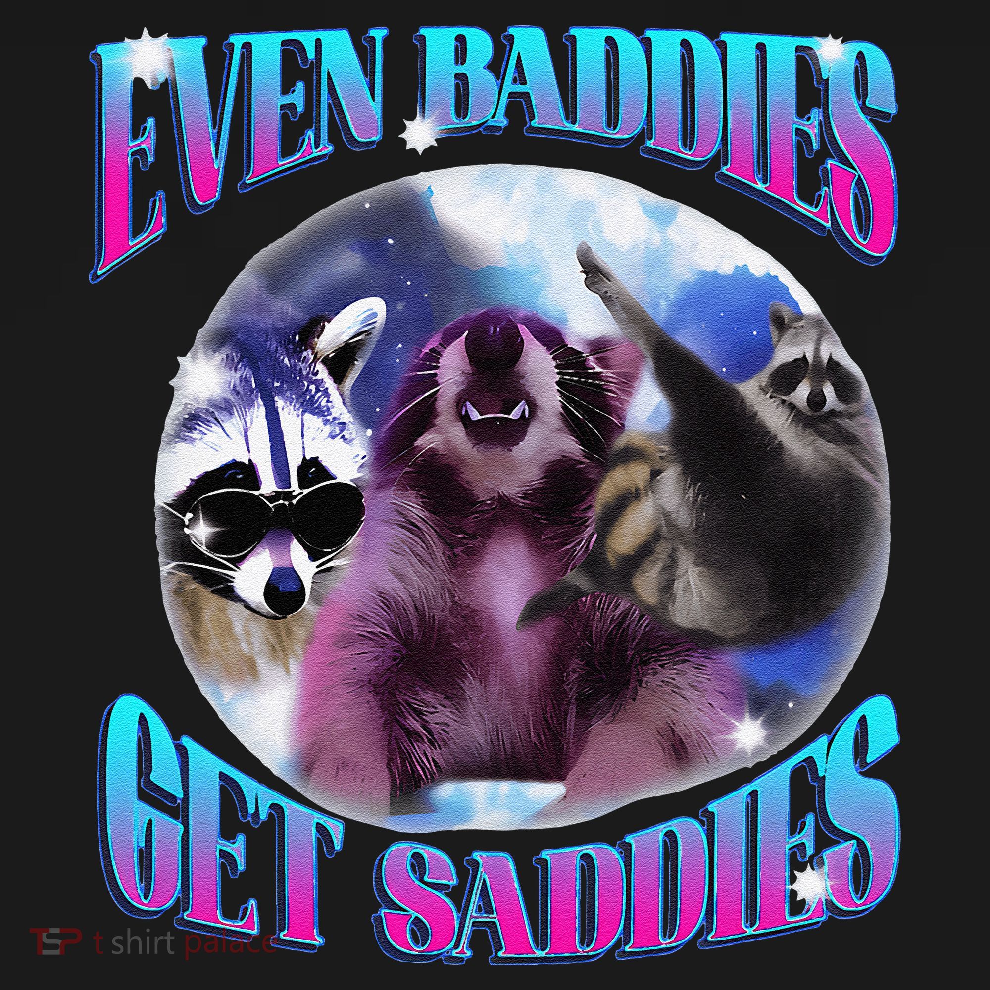 Even Baddies Get Saddies Opossum Funny Apron