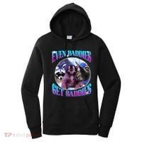 Even Baddies Get Saddies Opossum Funny Women's Hoodie thumb 0