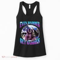 Even Baddies Get Saddies Opossum Funny Women's Tank Top thumb 0