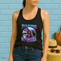 Even Baddies Get Saddies Opossum Funny Women's Tank Top thumb 2