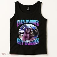 Even Baddies Get Saddies Opossum Funny Tank Top thumb 2