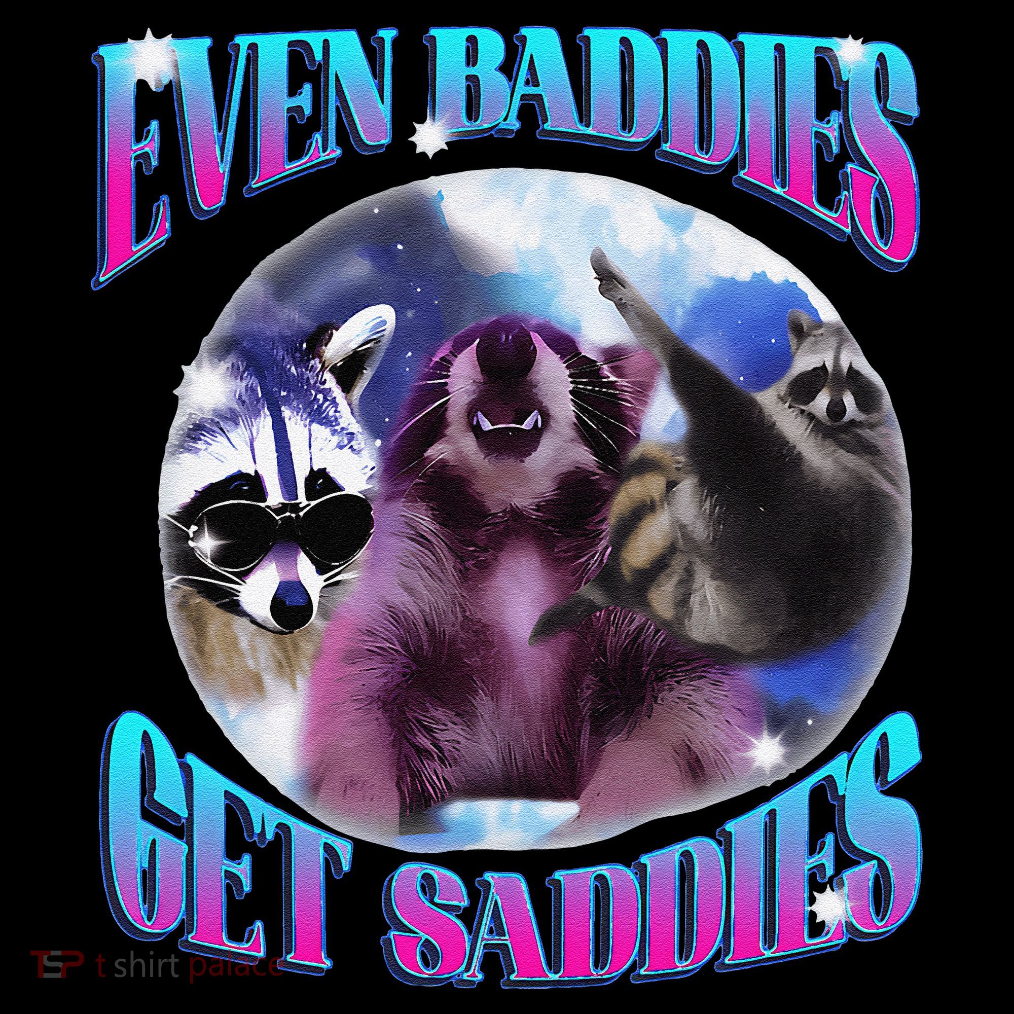 Even Baddies Get Saddies Opossum Funny Visor