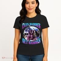 Even Baddies Get Saddies Opossum Funny Women's T-Shirt thumb 4