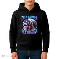 Even Baddies Get Saddies Opossum Funny Kids Hoodie thumb 4