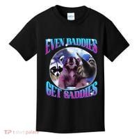 Even Baddies Get Saddies Opossum Funny Kids T-Shirt thumb 0
