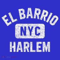 El Barrio Harlem Nyc Gym Style Distressed White Print Gift T-Shirt thumb 7