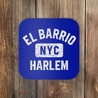 El Barrio Harlem Nyc Gym Style Distressed White Print Gift Coaster thumb 0