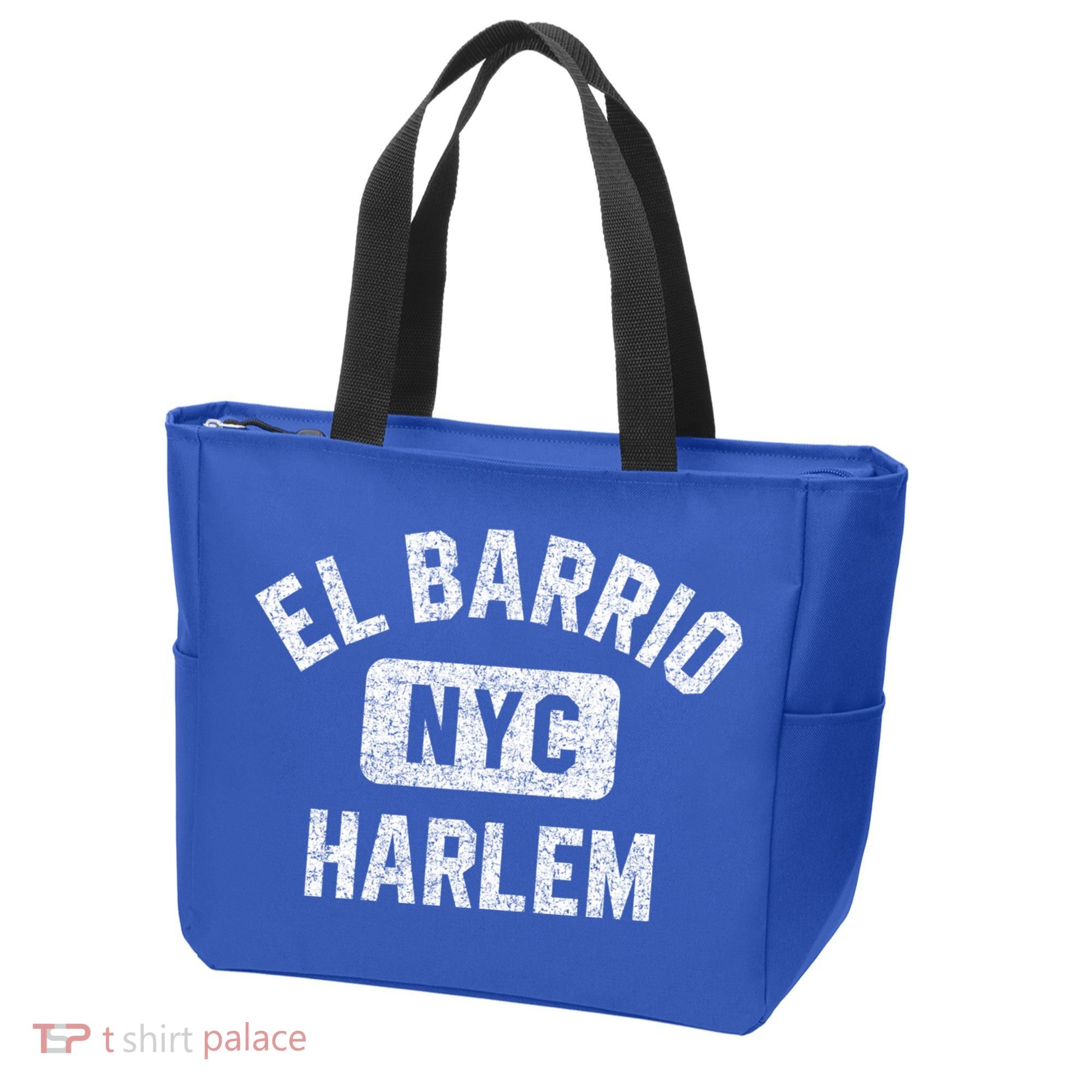 El Barrio Harlem Nyc Gym Style Distressed White Print Gift Tote Bag