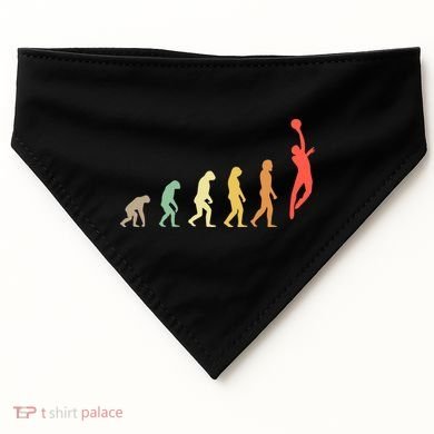 Evolution Basketball Human Evolution Basketball Player Silhouette Basketball USA-Made Doggie Bandana