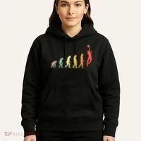 Evolution Basketball Human Evolution Basketball Player Silhouette Basketball Hoodie thumb 5