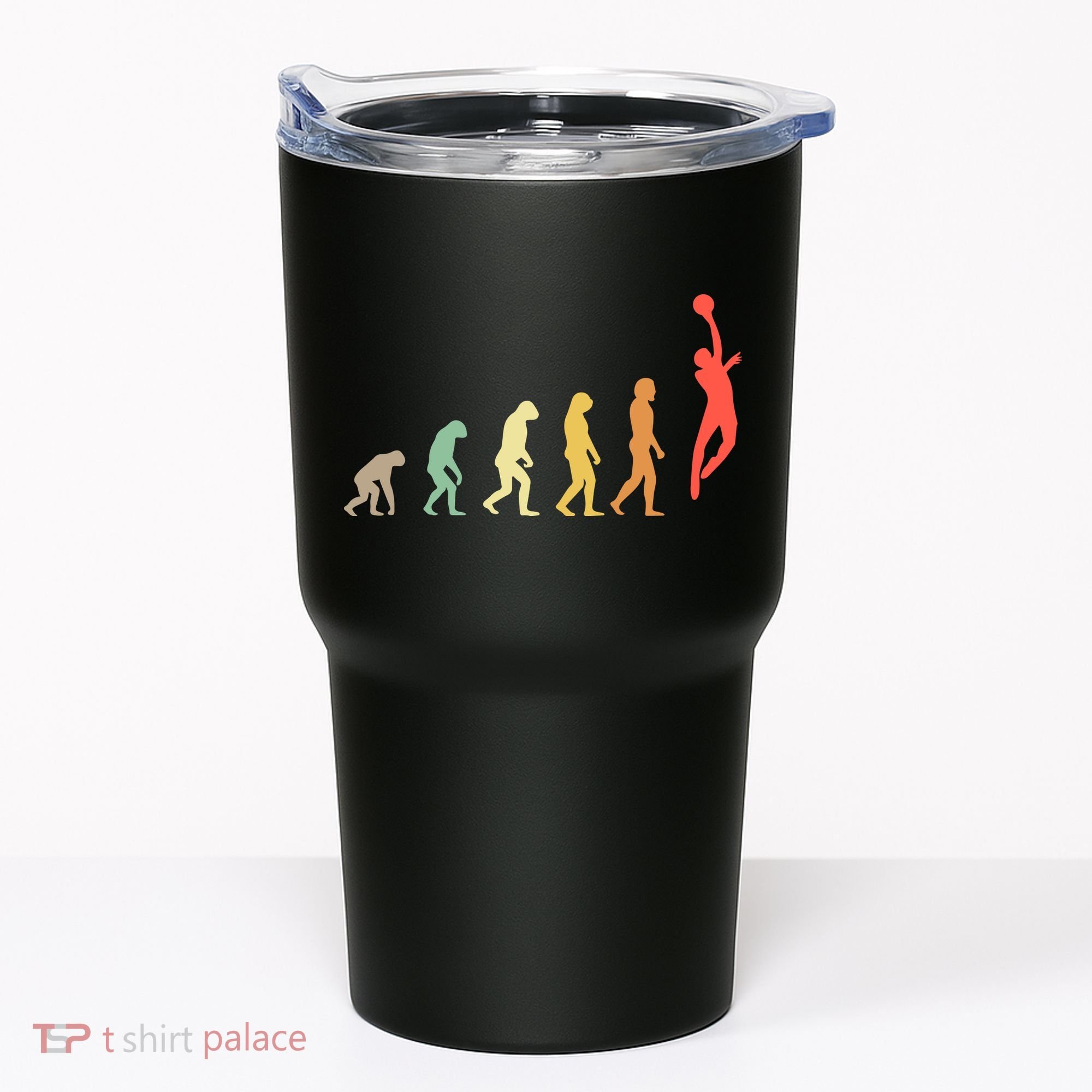 Evolution Basketball Human Evolution Basketball Player Silhouette Basketball Tumbler