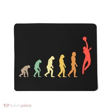 Evolution Basketball Human Evolution Basketball Player Silhouette Basketball Mousepad