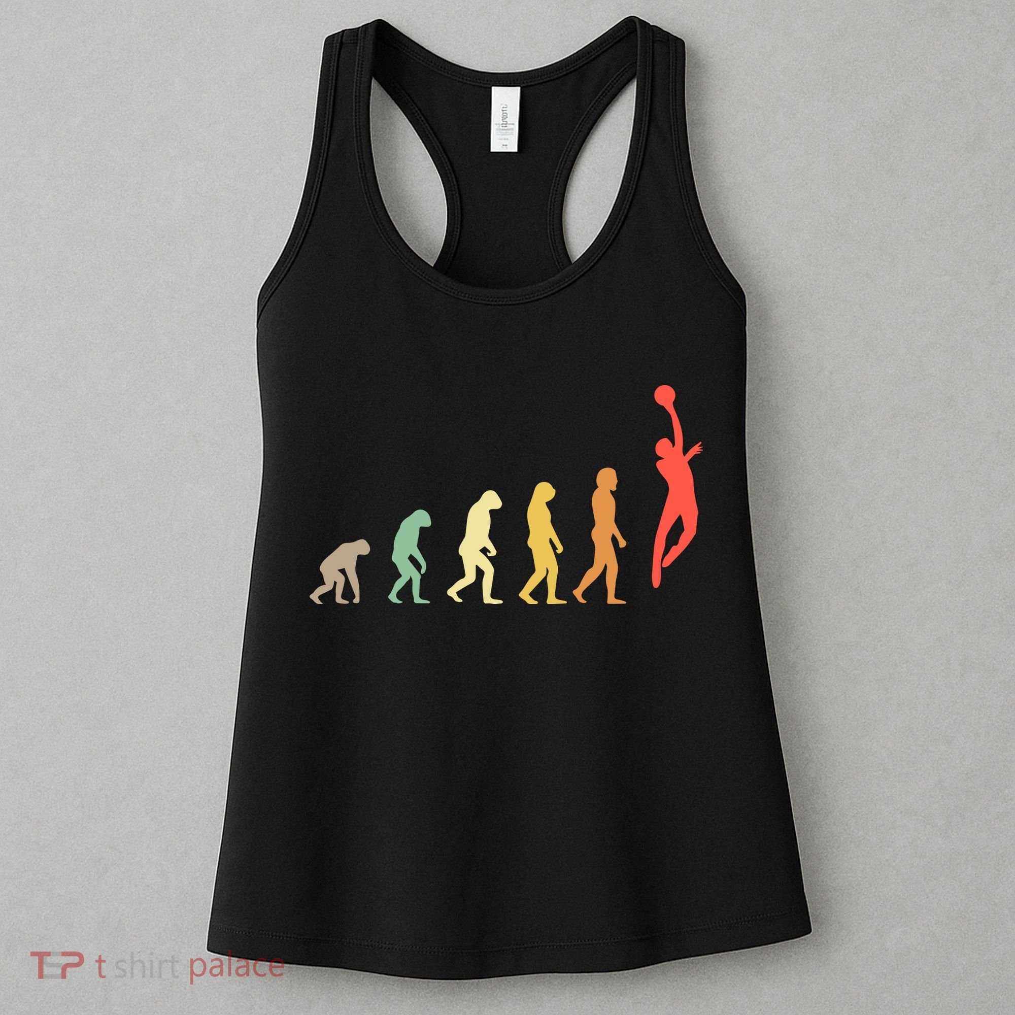Evolution Basketball Human Evolution Basketball Player Silhouette Basketball Women's Tank Top