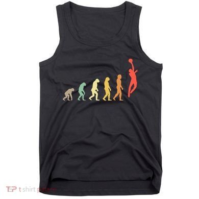 Evolution Basketball Human Evolution Basketball Player Silhouette Basketball Tank Top