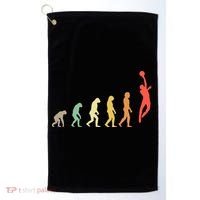 Evolution Basketball Human Evolution Basketball Player Silhouette Basketball Golf Towel thumb 0