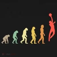 Evolution Basketball Human Evolution Basketball Player Silhouette Basketball Women's T-Shirt thumb 6