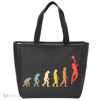 Evolution Basketball Human Evolution Basketball Player Silhouette Basketball Tote Bag