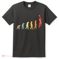 Evolution Basketball Human Evolution Basketball Player Silhouette Basketball T-Shirt thumb 0