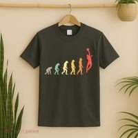 Evolution Basketball Human Evolution Basketball Player Silhouette Basketball T-Shirt thumb 2