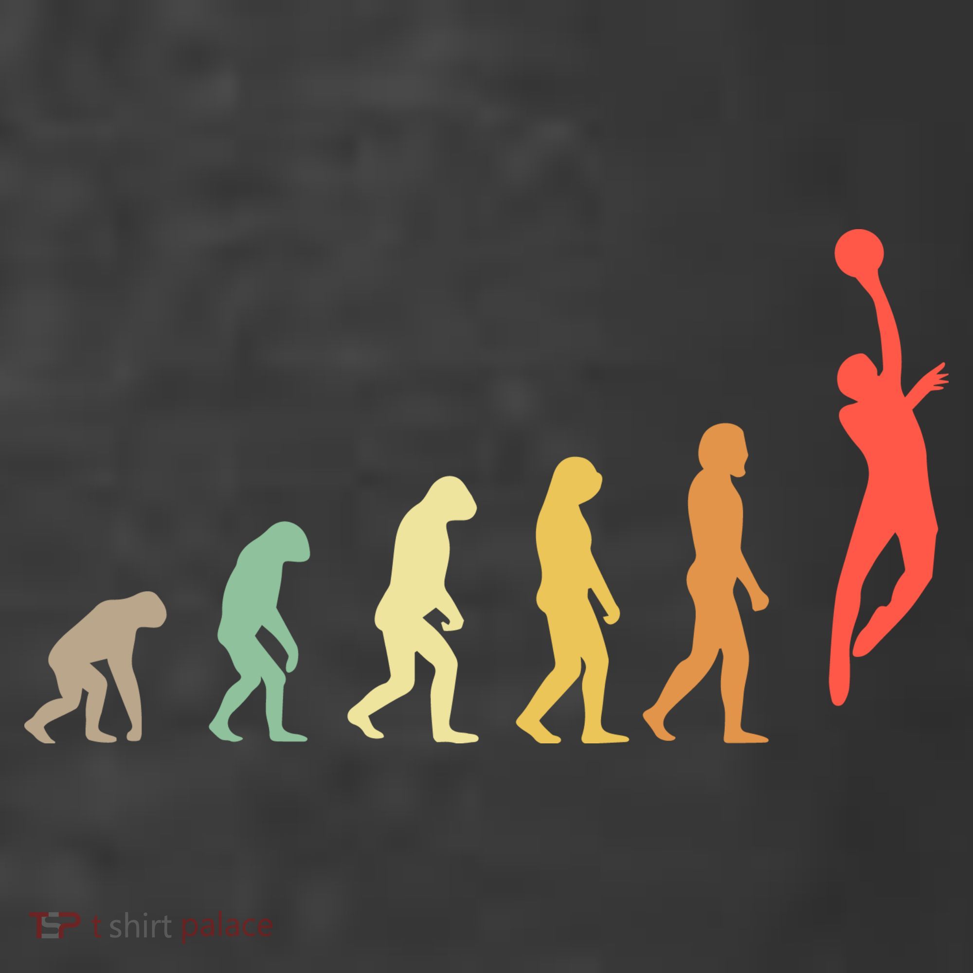 Evolution Basketball Human Evolution Basketball Player Silhouette Basketball T-Shirt