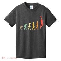 Evolution Basketball Human Evolution Basketball Player Silhouette Basketball Kids T-Shirt thumb 0