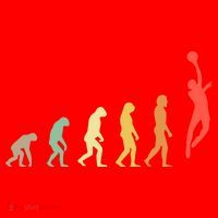 Evolution Basketball Human Evolution Basketball Player Silhouette Basketball Santa Hat thumb 1