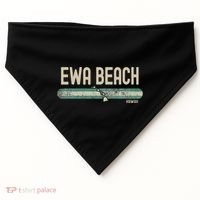Ewa Beach Hi Hawaii Travel & 80s Style USA-Made Doggie Bandana thumb 0