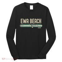 Ewa Beach Hi Hawaii Travel & 80s Style Long Sleeve Shirt thumb 0