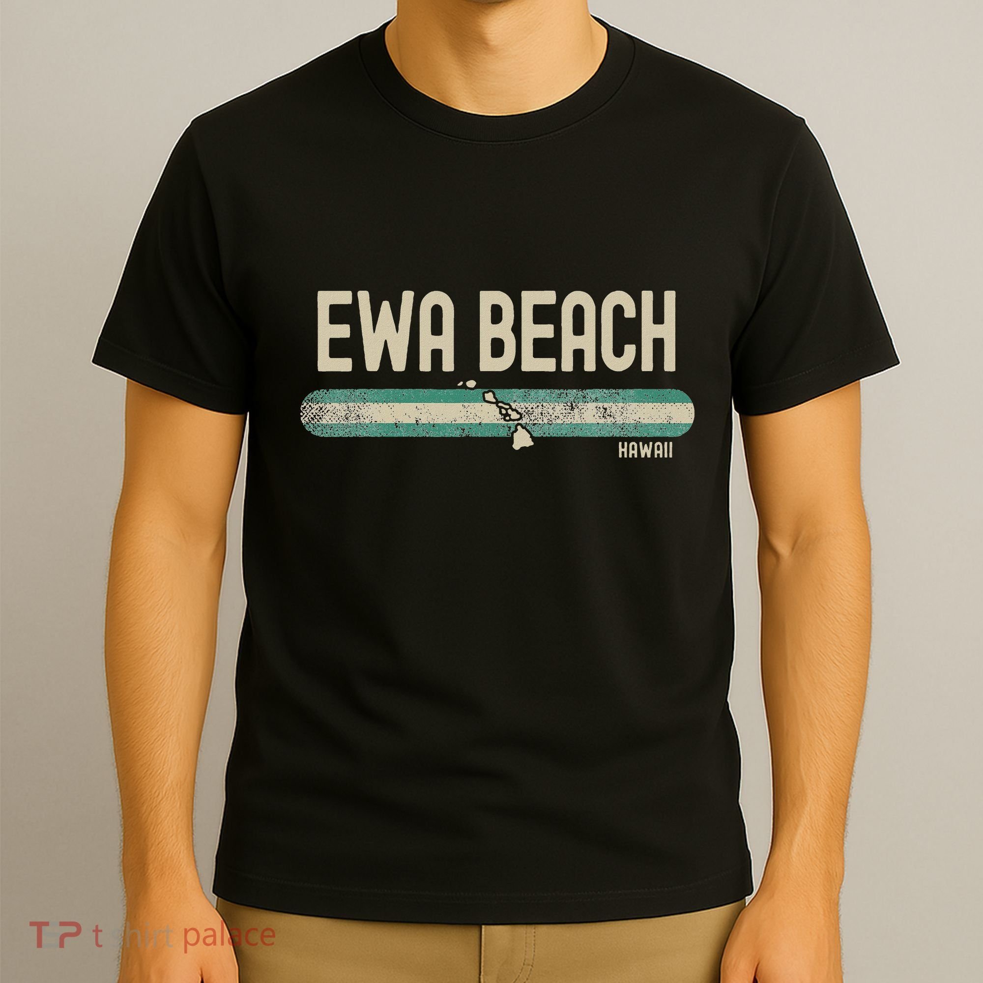 Ewa Beach Hi Hawaii Travel & 80s Style T-Shirt
