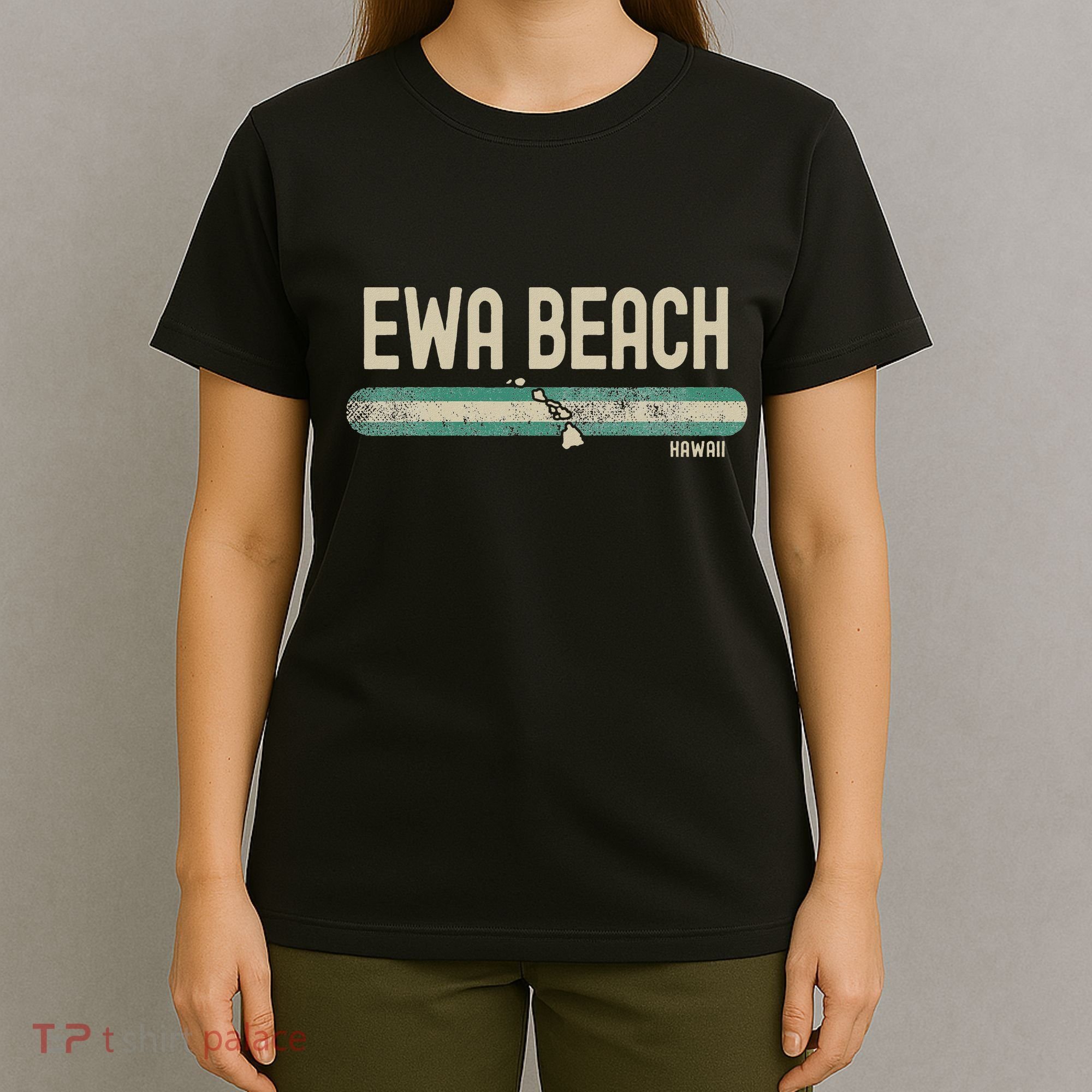 Ewa Beach Hi Hawaii Travel & 80s Style T-Shirt