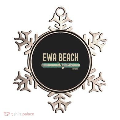 Ewa Beach Hi Hawaii Travel & 80s Style Ornament