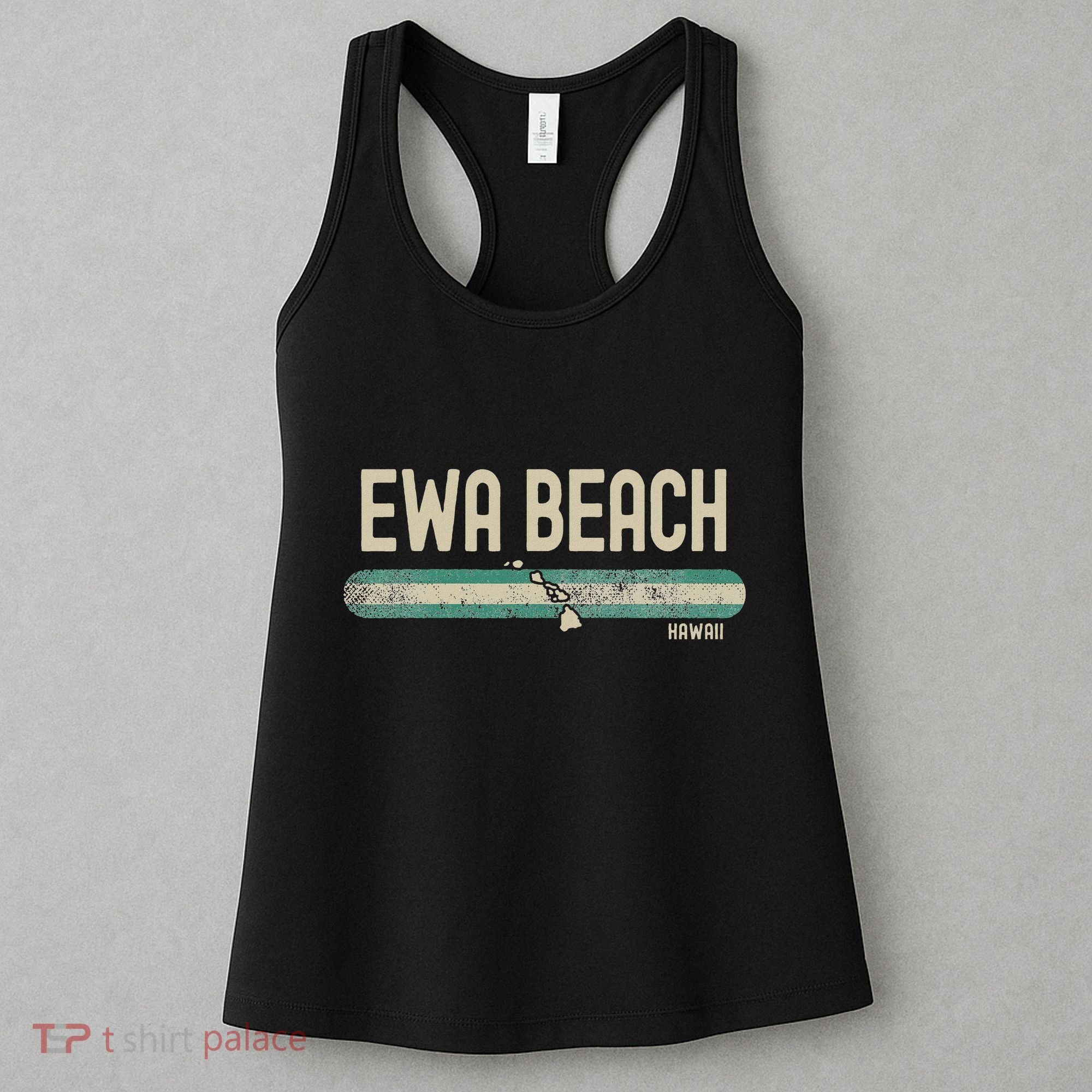 Ewa Beach Hi Hawaii Travel & 80s Style Women's Tank Top