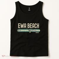 Ewa Beach Hi Hawaii Travel & 80s Style Tank Top thumb 2