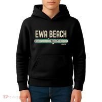Ewa Beach Hi Hawaii Travel & 80s Style Kids Hoodie thumb 4