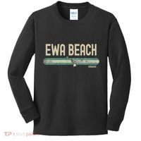 Ewa Beach Hi Hawaii Travel & 80s Style Kids Long Sleeve Shirt thumb 0