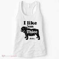 English Bulldog I Like Em Thicc Dog Silhouette Women's Tank Top thumb 0