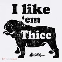 English Bulldog I Like Em Thicc Dog Silhouette Women's Tank Top thumb 5